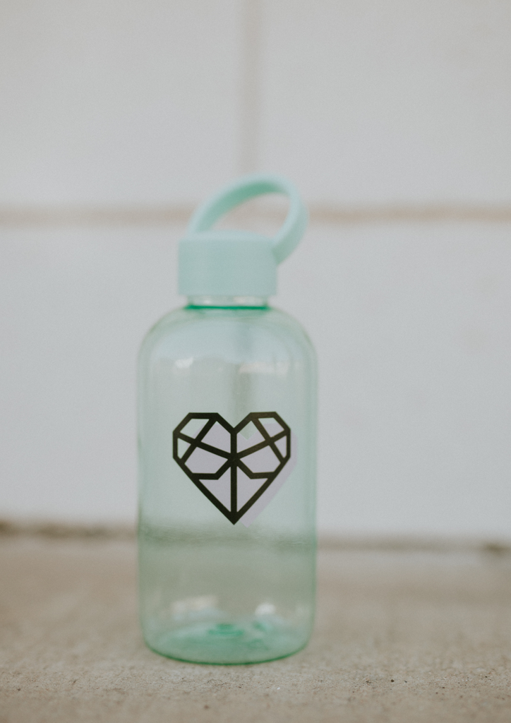 Hair Love Heart Water Bottle